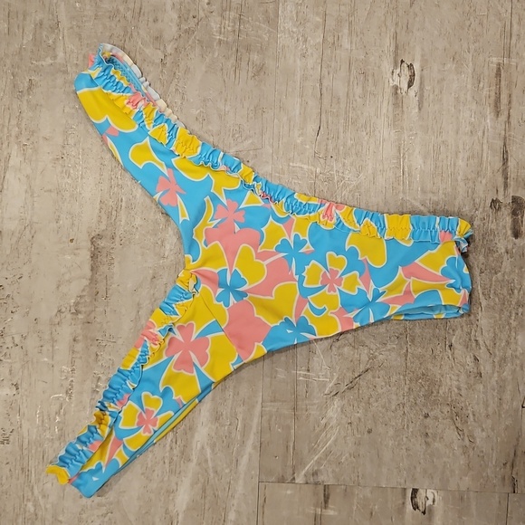 💕BLACKBOUGH💕 Amelia Frilled Cheeky Bottoms ~ Pina Colada Large L NWOT - Picture 9 of 11